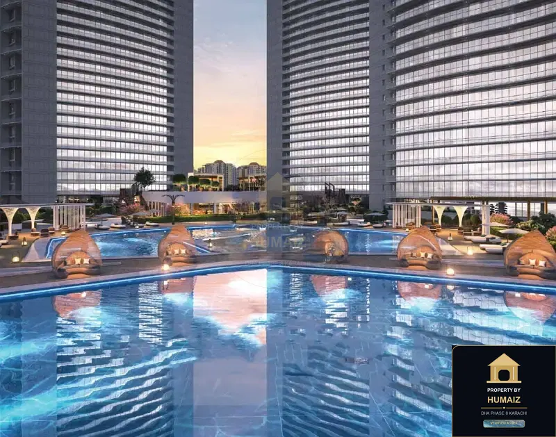 2-Bedroom Luxury Apartment (Private Pool, 2 Bath, Suite 2) at The Arkadians For Sale in DHA Phase 8 Karachi — Photograph 19