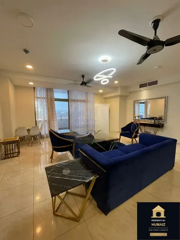 2-Bedroom Luxury Apartment (Sea Facing, 3 Bath, Suite 13) at Pearl Towers For Rent in DHA Phase 8 Karachi — Photograph 2