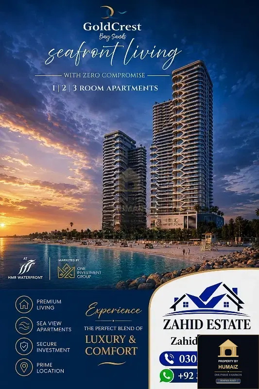 2-Bedroom Luxury Apartment (Sea Facing, 2 Bath, Suite 27) at HMR Waterfront For Sale in DHA Phase 8 Karachi — Photograph 2