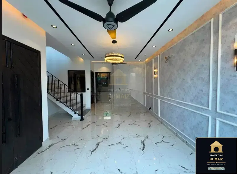 100 Sq. Yd. 4-Bedroom Luxury Villa (West Open, 5 Bath, Residence 3) in Khayaban-e-Iqbal For Sale in DHA Phase 8 Karachi — Photograph 2