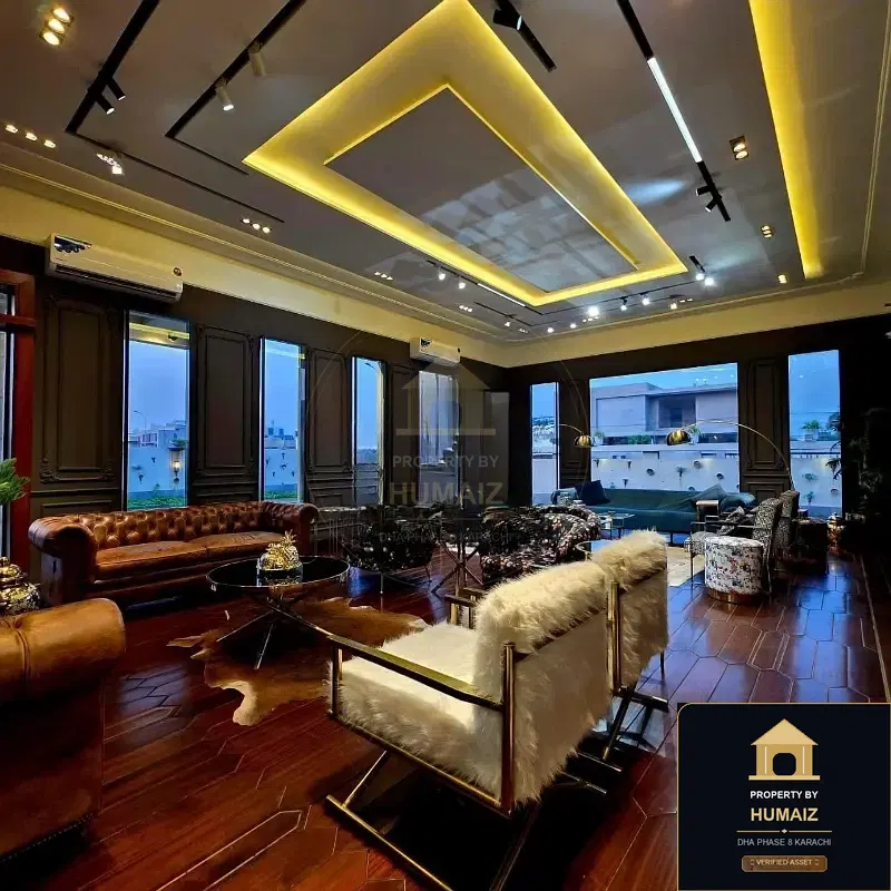 2,000 Sq. Yd. 8-Bedroom Luxury Villa in Zone B For Sale in DHA Phase 8 Karachi — Property by Humaiz Architectural Asset