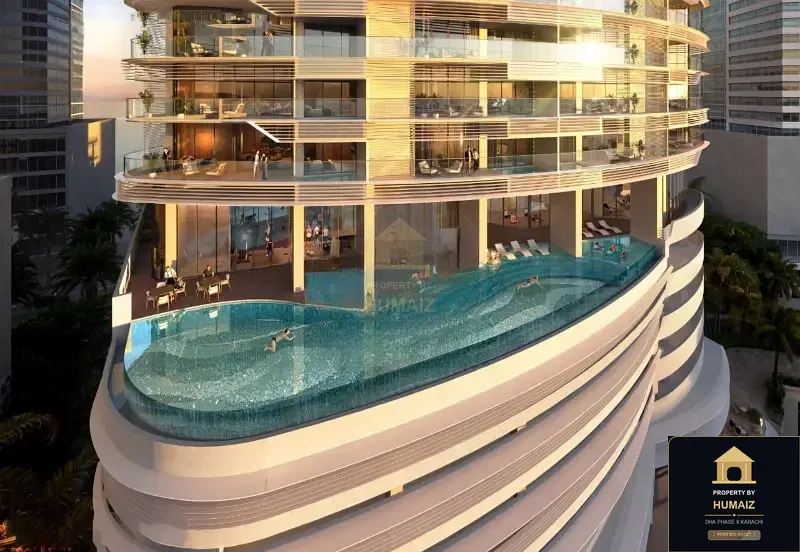 3-Bedroom Luxury Apartment (Sea Facing, 3 Bath, Suite 14) at HMR Waterfront For Sale in DHA Phase 8 Karachi — Property by Humaiz Architectural Asset