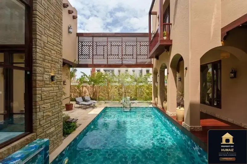 1,000 Sq. Yd. 6-Bedroom Luxury Villa (Private Pool, 7 Bath, Residence 1) on Zulfiqar Commercial For Sale in DHA Phase 8 Karachi — Photograph 3