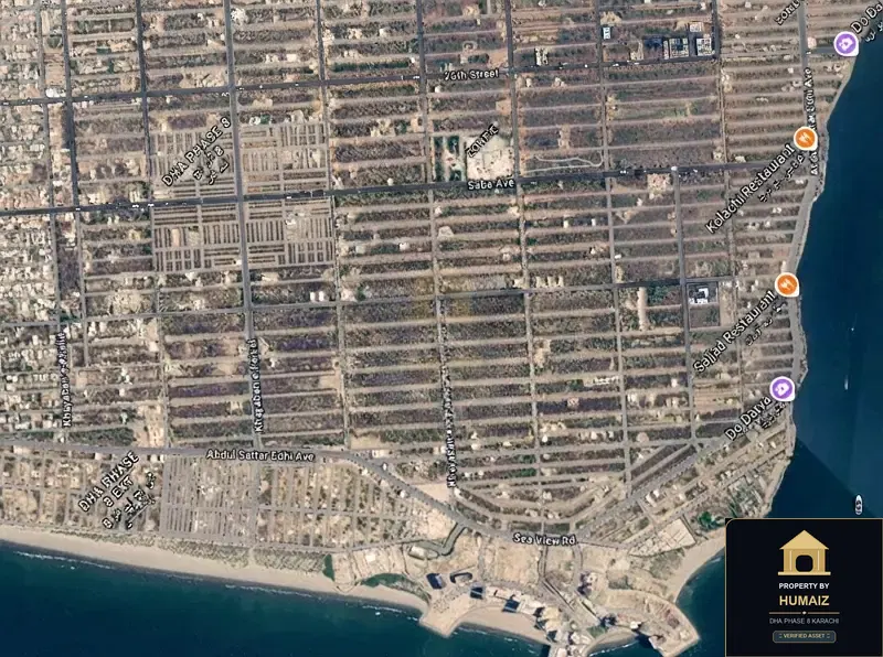 500 Sq. Yd. Residential Plot (Corner, Parcel 35) in Zone E For Sale in DHA Phase 8 Karachi — Property by Humaiz Architectural Asset