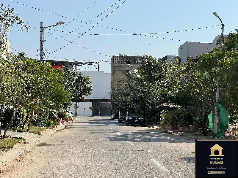 500 Sq. Yd. Residential Plot (West Open, Parcel 2) on Zulfiqar Commercial For Sale in DHA Phase 8 Karachi — Property by Humaiz Architectural Asset