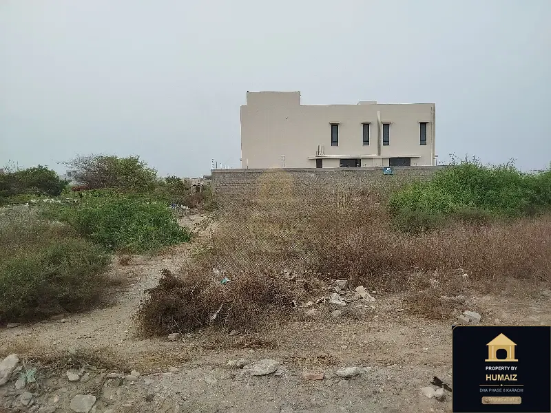 500 Sq. Yd. Residential Plot (West Open, Parcel 13) in Khayaban-e-Sahil For Sale in DHA Phase 8 Karachi — Property by Humaiz Architectural Asset