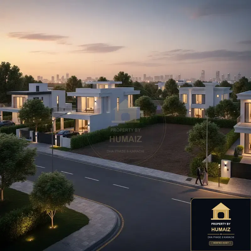 1,000 Sq. Yd. Residential Plot (Parcel 8) in Zone E For Sale in DHA Phase 8 Karachi — Property by Humaiz Architectural Asset