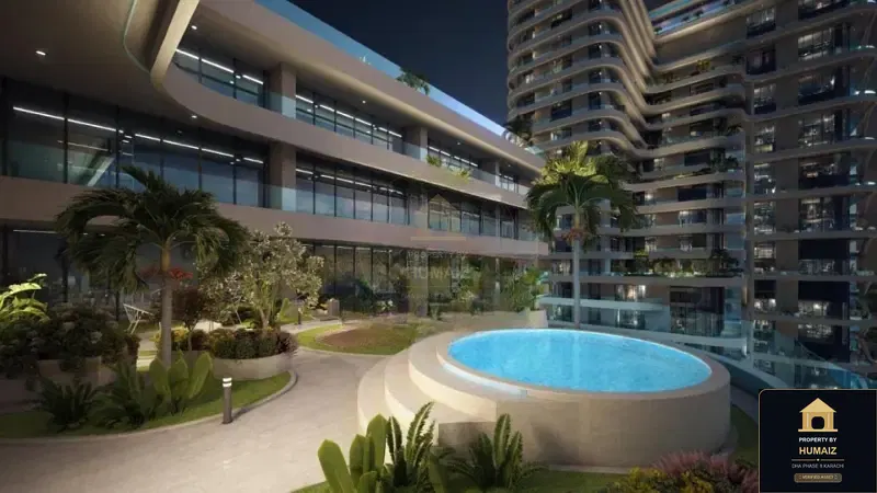 1-Bedroom Luxury Apartment (Sea Facing, 1 Bath, Suite 26) at HMR Waterfront For Sale in DHA Phase 8 Karachi — Photograph 5