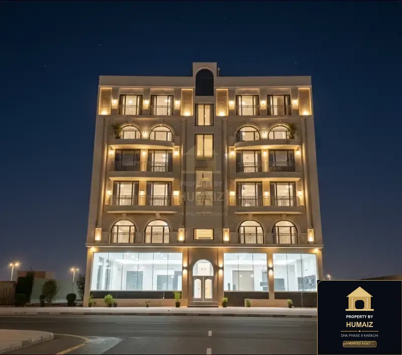 3-Bedroom Luxury Apartment (Boulevard Facing, 3 Bath, Suite 17) on Al-Murtaza Commercial For Sale in DHA Phase 8 Karachi — Property by Humaiz Architectural Asset