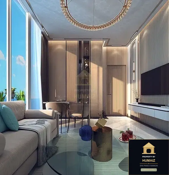 2-Bedroom Luxury Apartment (Sea Facing, 3 Bath, Suite 45) at HMR Waterfront For Sale in DHA Phase 8 Karachi — Photograph 2