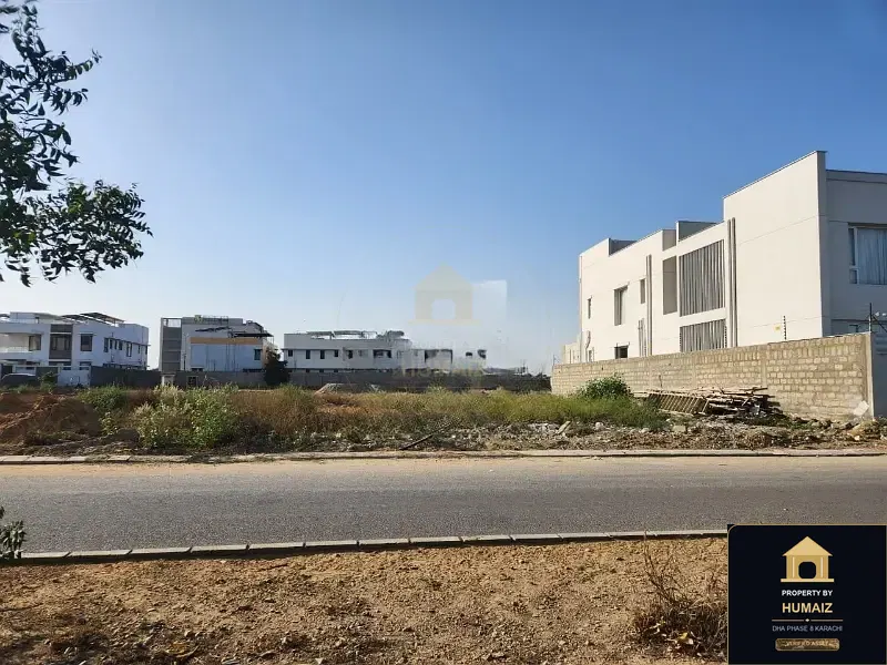 500 Sq. Yd. Residential Plot (West Open, Parcel 1) in Khayaban-e-Faisal For Sale in DHA Phase 8 Karachi — Property by Humaiz Architectural Asset