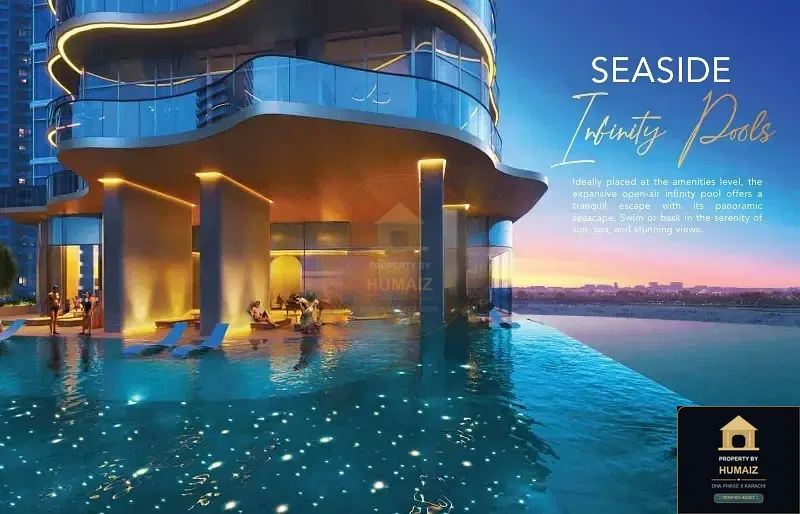 1-Bedroom Luxury Apartment (Sea Facing, 1 Bath, Suite 18) at HMR Waterfront For Sale in DHA Phase 8 Karachi — Photograph 6