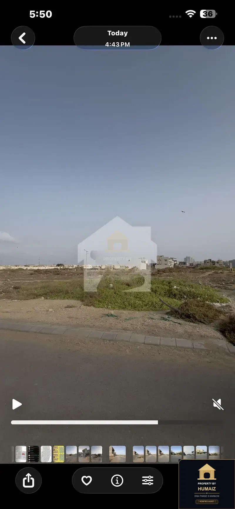 300 Sq. Yd. Residential Plot (West Open, Parcel 76) in Khayaban-e-Sahil For Sale in DHA Phase 8 Karachi — Photograph 5