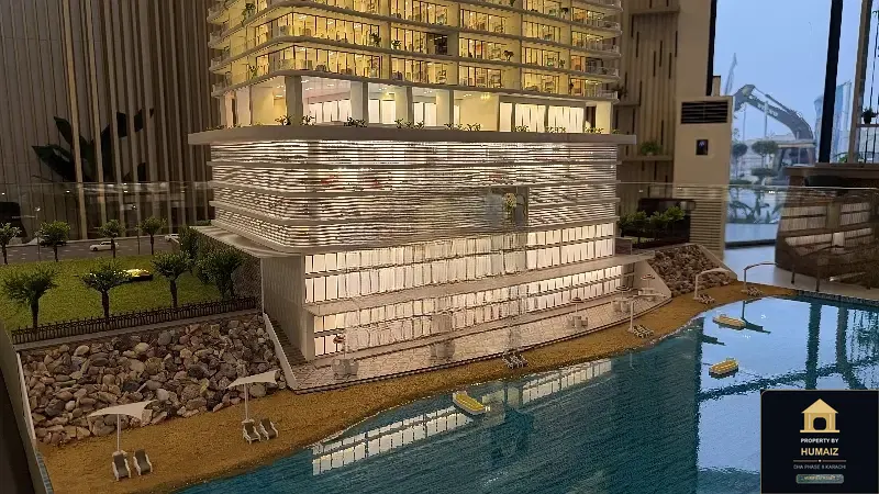 2-Bedroom Luxury Apartment (Sea Facing, 3 Bath, Suite 63) at HMR Waterfront For Sale in DHA Phase 8 Karachi — Photograph 14