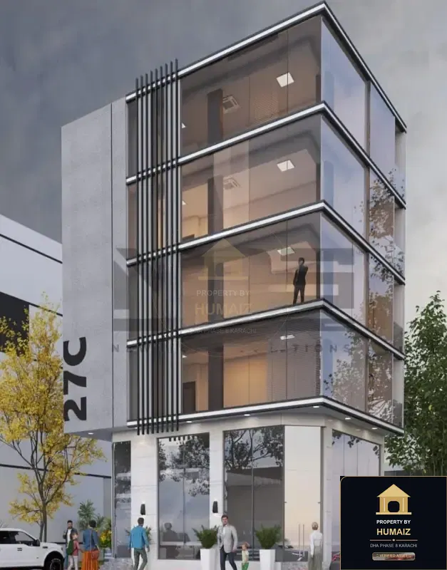 83 Sq. Yd. Commercial Retail Shop on Zulfiqar Commercial For Sale in DHA Phase 8 Karachi — Property by Humaiz Architectural Asset