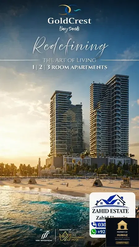 2-Bedroom Luxury Apartment (Sea Facing, 2 Bath, Suite 27) at HMR Waterfront For Sale in DHA Phase 8 Karachi — Photograph 3
