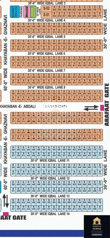 120 Sq. Yd. Residential Plot (Boulevard Facing, Parcel 4) in Khayaban-e-Iqbal For Sale in DHA Phase 8 Karachi — Property by Humaiz Architectural Asset