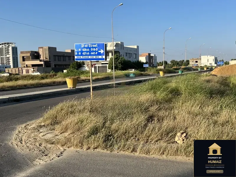 500 Sq. Yd. Residential Plot (Parcel 2) in Zone D For Sale in DHA Phase 8 Karachi — Property by Humaiz Architectural Asset
