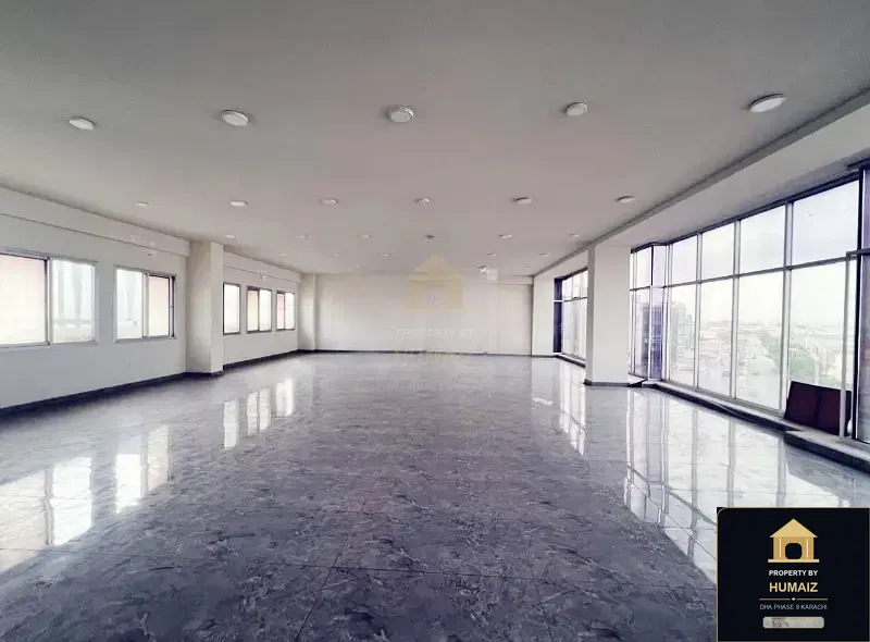 333 Sq. Yd. Corporate Office Space on Zulfiqar Commercial For Rent in DHA Phase 8 Karachi — Property by Humaiz Architectural Asset