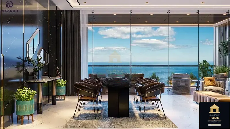 2-Bedroom Luxury Apartment (2 Bath, Suite 83) at HMR Waterfront For Sale in DHA Phase 8 Karachi — Property by Humaiz Architectural Asset
