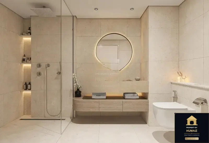 3-Bedroom Luxury Apartment (Private Pool, 3 Bath, Suite 10) at Reef Towers For Sale in DHA Phase 8 Karachi — Photograph 13