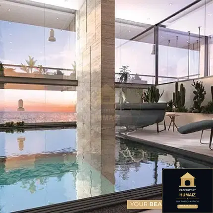 1-Bedroom Luxury Apartment (1 Bath, Suite 90) at HMR Waterfront For Sale in DHA Phase 8 Karachi — Property by Humaiz Architectural Asset