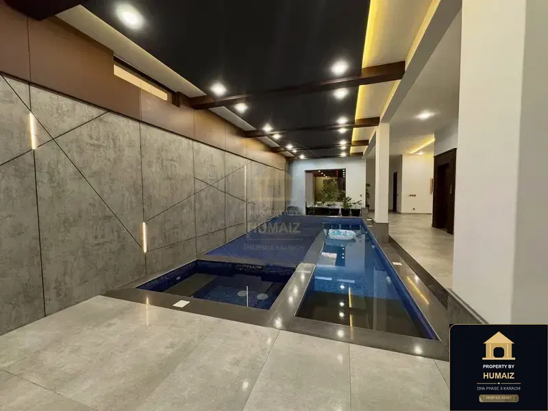 500 Sq. Yd. 6-Bedroom Luxury Villa (Private Pool, 6 Bath, Residence 4) at Creek Vistas For Sale in DHA Phase 8 Karachi — Property by Humaiz Architectural Asset