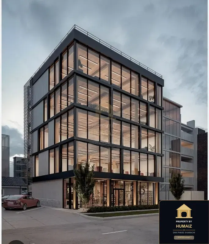 400 Sq. Yd. Commercial Building (Corner, 6 Bath, Unit 3) on Al-Murtaza Commercial For Rent in DHA Phase 8 Karachi — Photograph 2