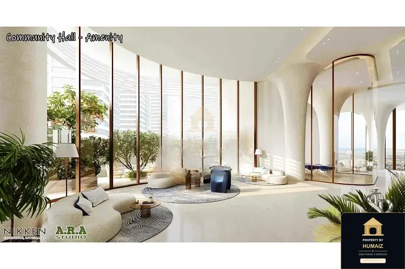 1-Bedroom Luxury Apartment (Private Pool, 1 Bath, Suite 5) at Tower A For Sale in DHA Phase 8 Karachi — Photograph 12