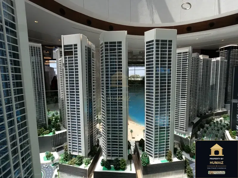 3-Bedroom Luxury Apartment (Corner, 3 Bath, Suite 4) at HMR Waterfront For Sale in DHA Phase 8 Karachi — Property by Humaiz Architectural Asset