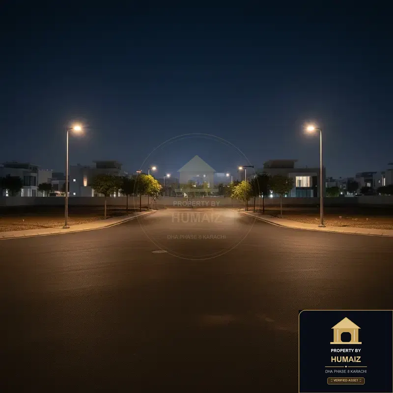 1,000 Sq. Yd. Residential Plot (Parcel 7) on Khayaban-e-Tipu Sultan For Sale in DHA Phase 8 Karachi — Property by Humaiz Architectural Asset