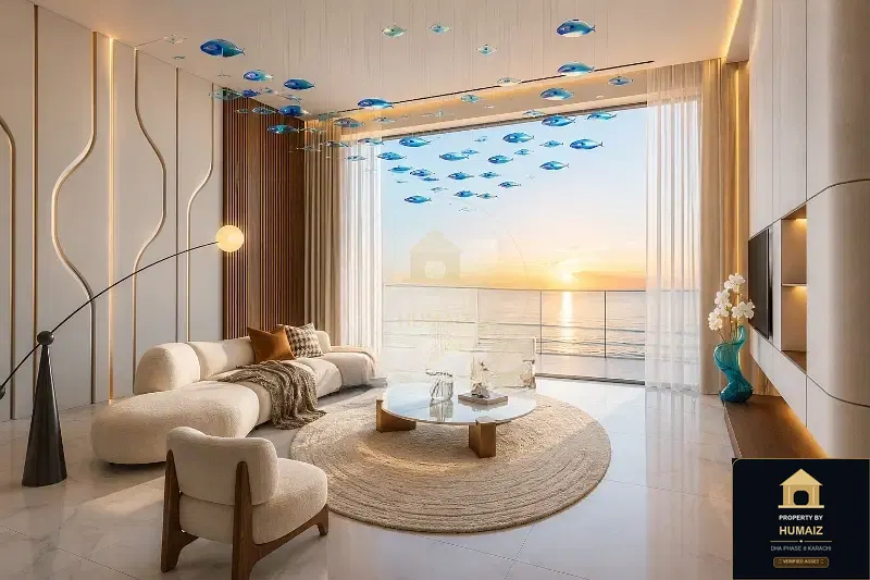 1-Bedroom Luxury Apartment (Sea Facing, 2 Bath, Suite 25) at HMR Waterfront For Sale in DHA Phase 8 Karachi — Photograph 18