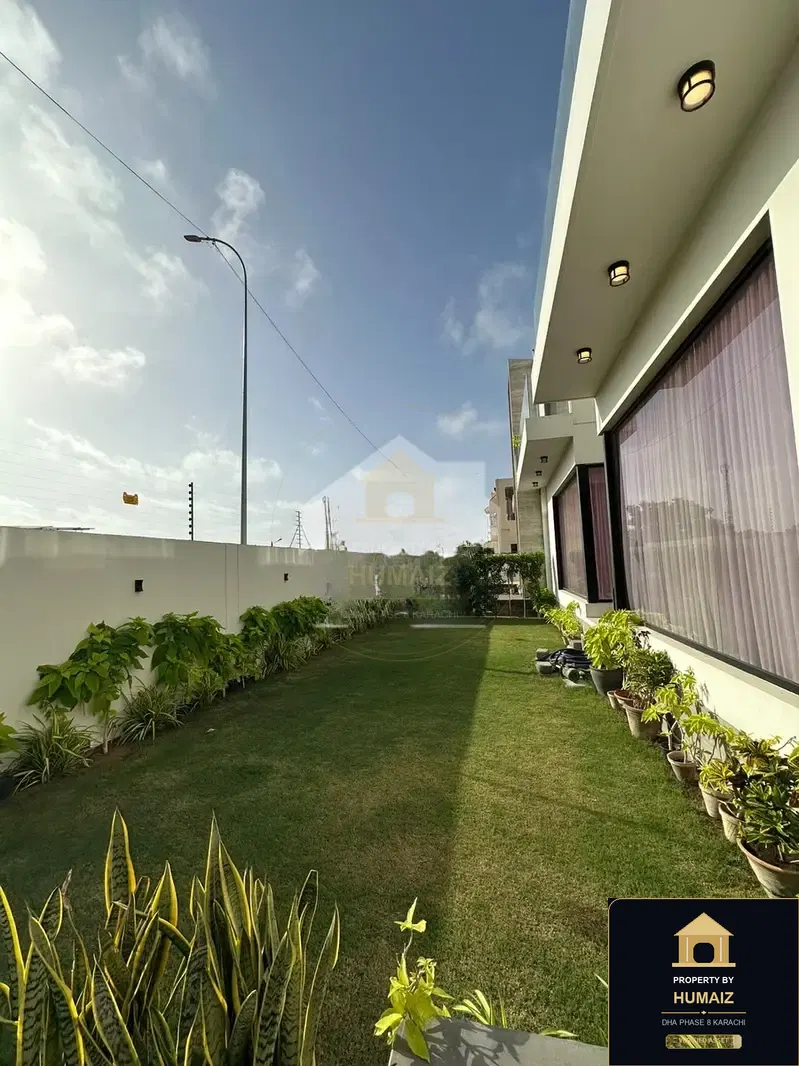 1,000 Sq. Yd. 5-Bedroom Luxury Villa (West Open, 6 Bath, Residence 1) in Zone A For Sale in DHA Phase 8 Karachi — Property by Humaiz Architectural Asset