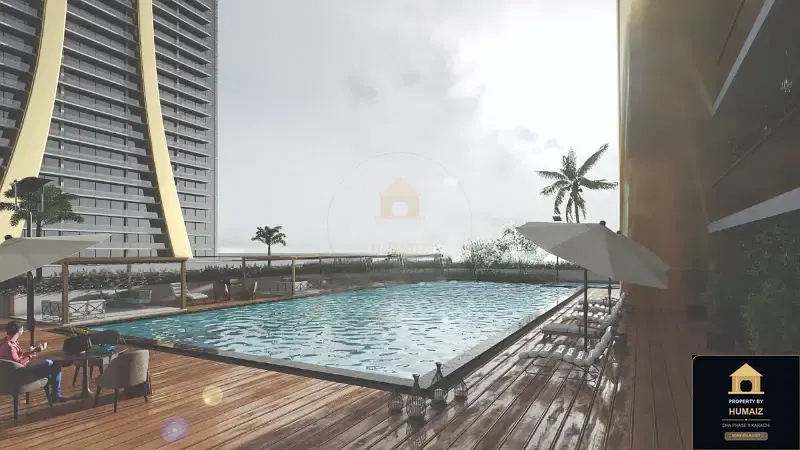 1-Bedroom Luxury Apartment (Sea Facing, 1 Bath, Suite 12) at HMR Waterfront For Sale in DHA Phase 8 Karachi — Photograph 12