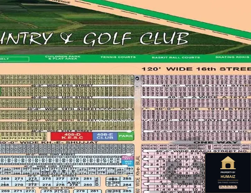 500 Sq. Yd. Residential Plot (Parcel 18) in Zone C For Sale in DHA Phase 8 Karachi — Property by Humaiz Architectural Asset