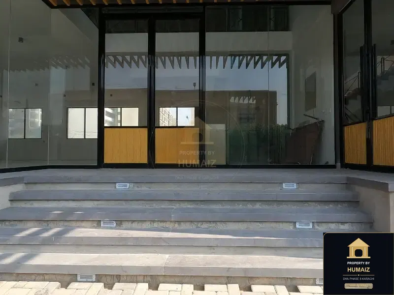 1,222 Sq. Yd. Commercial Retail Shop on Al-Murtaza Commercial For Rent in DHA Phase 8 Karachi — Property by Humaiz Architectural Asset