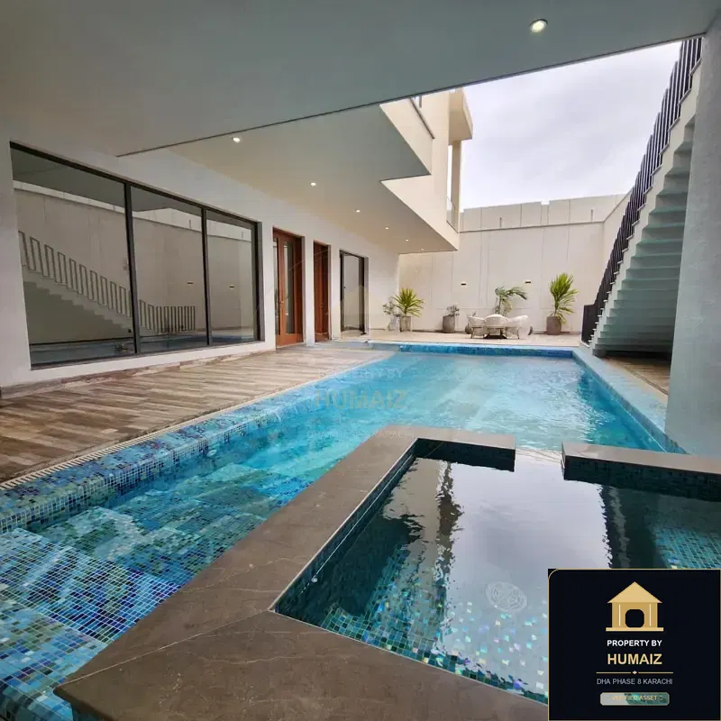 1,000 Sq. Yd. 6-Bedroom Luxury Villa (Private Pool, 6 Bath, Residence 1) in Zone B For Sale in DHA Phase 8 Karachi — Photograph 24
