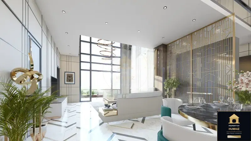 4-Bedroom Luxury Apartment (Sea Facing, 4 Bath, Suite 1) at HMR Waterfront For Sale in DHA Phase 8 Karachi — Property by Humaiz Architectural Asset