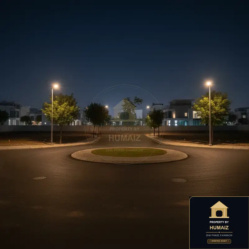 500 Sq. Yd. Residential Plot (Corner, Parcel 3) on Khayaban-e-Faisal For Sale in DHA Phase 8 Karachi — Property by Humaiz Architectural Asset