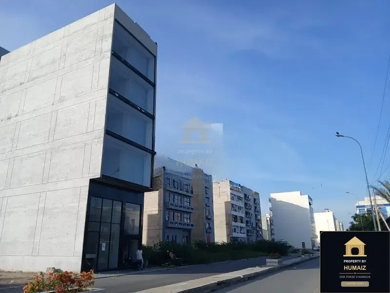 100 Sq. Yd. Commercial Building (Boulevard Facing, Unit 7) on Al-Murtaza Commercial For Rent in DHA Phase 8 Karachi — Property by Humaiz Architectural Asset