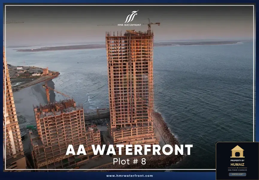 3-Bedroom Luxury Apartment (3 Bath, Suite 59) at HMR Waterfront For Sale in DHA Phase 8 Karachi — Property by Humaiz Architectural Asset