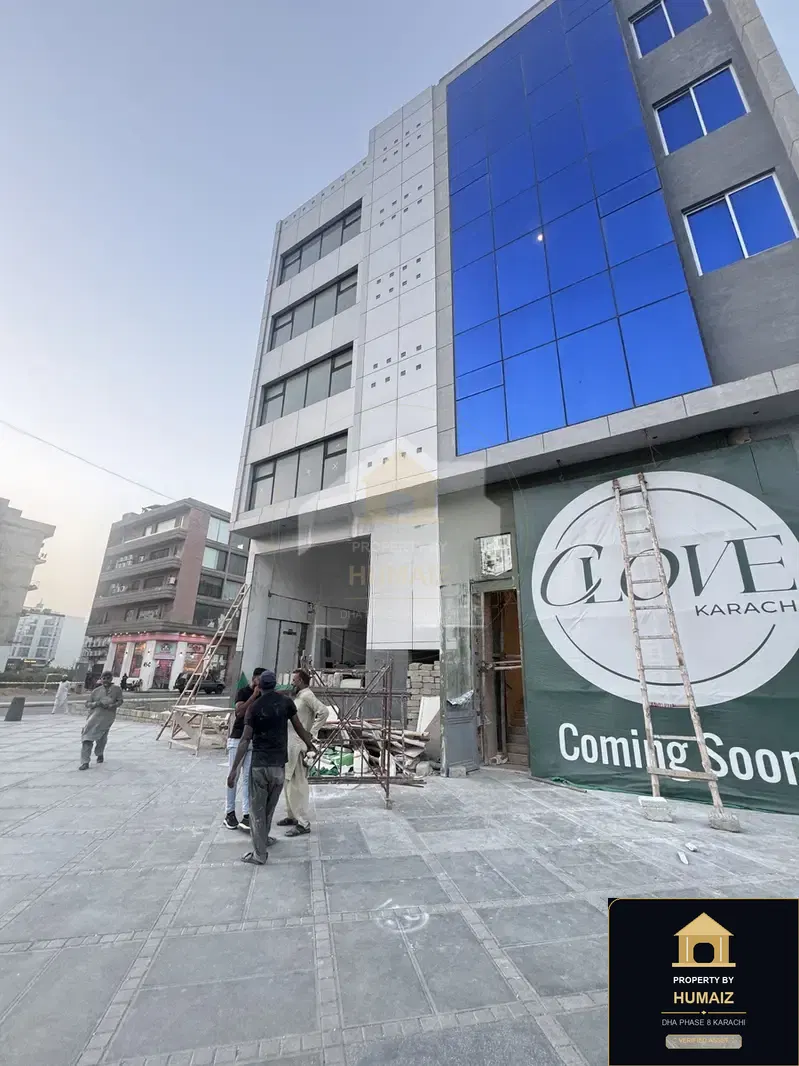 111 Sq. Yd. Corporate Office Space (Boulevard Facing, Unit 3) in Khayaban-e-Shaheen For Rent in DHA Phase 8 Karachi — Property by Humaiz Architectural Asset