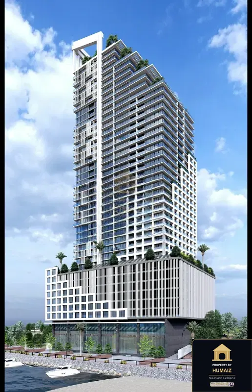 3-Bedroom Luxury Apartment (3 Bath, Suite 67) at HMR Waterfront For Sale in DHA Phase 8 Karachi — Property by Humaiz Architectural Asset