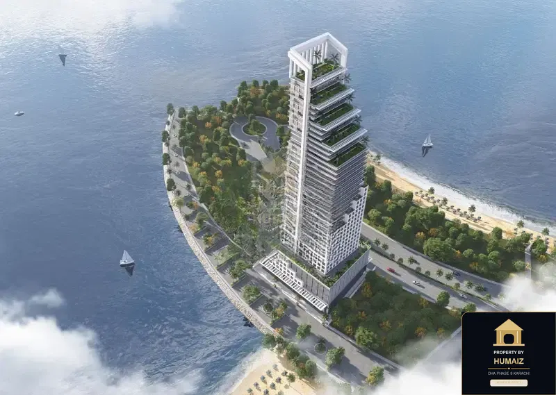 1-Bedroom Luxury Apartment (Sea Facing, 1 Bath, Suite 69) at HMR Waterfront For Sale in DHA Phase 8 Karachi — Property by Humaiz Architectural Asset