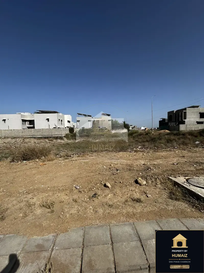 100 Sq. Yd. Residential Plot (West Open, Parcel 3) at Creek Vistas For Sale in DHA Phase 8 Karachi — Property by Humaiz Architectural Asset