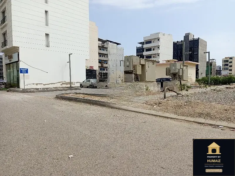 100 Sq. Yd. Commercial Plot (Parcel 8) on Zulfiqar Commercial For Sale in DHA Phase 8 Karachi — Property by Humaiz Architectural Asset