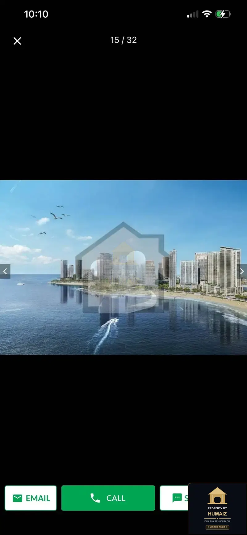 1-Bedroom Luxury Apartment (Sea Facing, 2 Bath, Suite 80) at HMR Waterfront For Sale in DHA Phase 8 Karachi — Property by Humaiz Architectural Asset