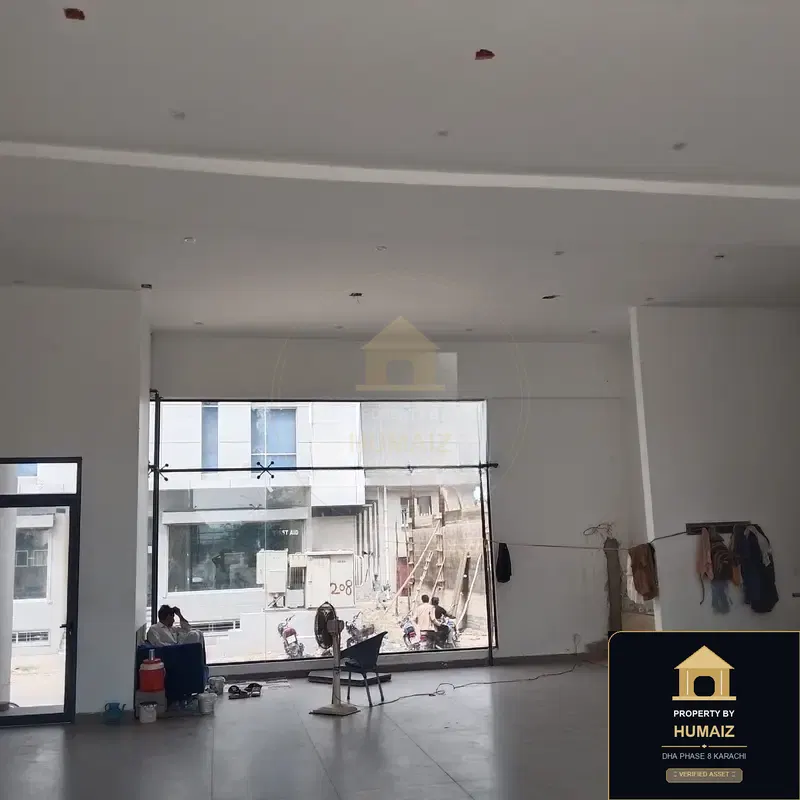 222 Sq. Yd. Corporate Office Space (Boulevard Facing, Unit 2) on Zulfiqar Commercial For Rent in DHA Phase 8 Karachi — Property by Humaiz Architectural Asset