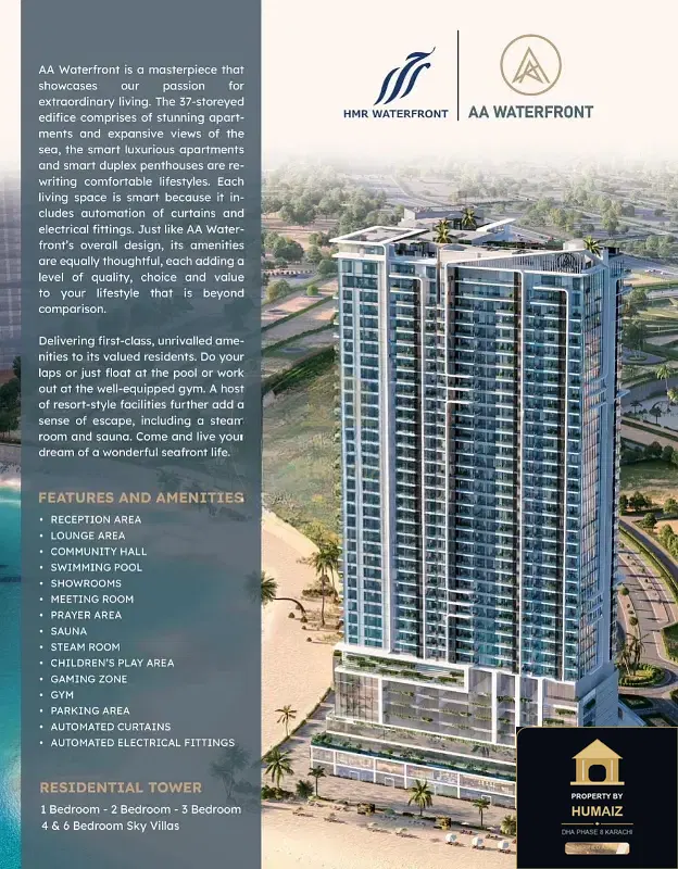 2-Bedroom Luxury Apartment (Brand New, 3 Bath, Suite 14) at HMR Waterfront For Sale in DHA Phase 8 Karachi — Photograph 18