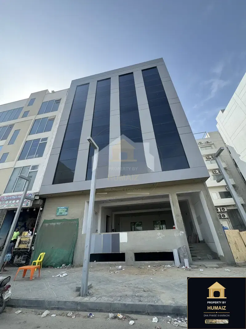 200 Sq. Yd. Commercial Building (Brand New, Unit 5) in DHA Phase 8 For Rent in DHA Phase 8 Karachi — Property by Humaiz Architectural Asset
